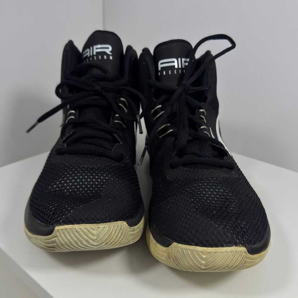Nike Air Precision Basketball Shoes Mens Size 11 Black White High Top Sneaker - Picture 3 of 16